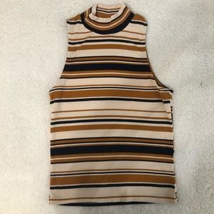 Sleeveless striped shirt